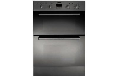 Indesit FIMD23 Double Electric Fan Oven - Stainless Steel